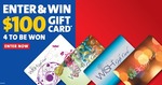 Win 1 of 4 $100 Woolworths WISH Gift Cards from Total Span