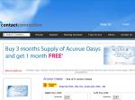 Free 1 Months Supply of Acuvue Oasys Contact Lenses for Every 3 Months Supply Ordered ($60)