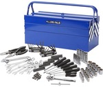 130 Piece Millers Falls Tool Kit with Blue Metal Cantilever Toolbox $52.50 with Free Shipping at Supercheap Auto