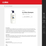 Pantene Shampoo or Conditioner Ice Shine 900ml scans at Coles (Brisbane CBD) at $7.95