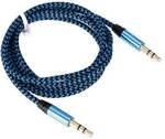 AUX 1.03m 3.5mm Male to 3.5mm Male Braid Audio Cable - BLUE USD $0.69 (AUD $0.90) @ GearBest