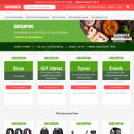 Groupon 10% off Sitewide + 10% Cashback (Stack with $10 Signup and $1 Bonus Via App) @ Shopback