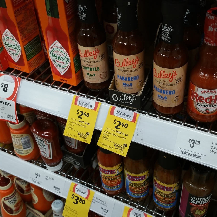 Culley's Habanero and Chipotle Hot Sauces 2.40 Coles OzBargain