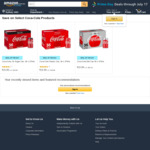 [Amazon Prime] Coca-Cola Classic/No Sugar/Diet 36x375ml $19.99 Delivered @ Amazon AU