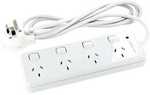 HPM 4x Outlet Switched Surge Protected Powerboard $11.89 (was $16.99) @ Spotlight