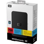WD Elements SE 750GB Portable Hard Drive for 98$