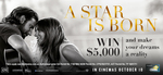 Win $5000 Cash or 1 of 65 'A Star Is Born' Soundtracks from MyCinema [Watch 'A Star Is Born' at an Independent Cinema]