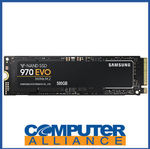Samsung 970 EVO NVMe PCIe 500GB SSD $189.05 (Free Delivery w/eBay Plus or +$15 Delivery) @ Computer Alliance eBay