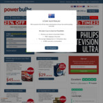 25% off Everything* at PowerBulbs