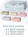 1-day 5 piece towel set $14.99 + $5.99 shipping