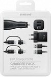 Samsung Power Pack Includes AC Fast Charger with 2 Type C Cables with Micro USB Connectors & Car Charger $33 Shipped @ Phonebot