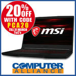 MSI GF63 8RD-241AU 15.6" Core i7, GTX 1050Ti Gaming Laptop $1119.20 + $15 Shipping (Free with Plus) @ Computer Alliance eBay