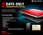 Edge E520 Laptop with 500GB USB HDD and Office 2010. Only $879