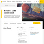 Commonwealth Bank Low Fee Gold Credit Card: $0 Annual Fee First Year + 0% International Transaction Fee + Travel Insurance