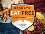 [NSW, QLD, ACT] Eat Free If Your State Wins at State of Origin 2019 @ Rashays (Rewards Membership Required)
