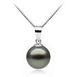 $150 Tahitian Pearl Pendant in Solid Gold - Free Shipping. 1 Day Sale.