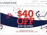 Lands' End: $40 off $100+ Orders