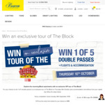 Win 1 of 5 VIP Tours of The Block for 2 from Beacon Lighting