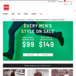 All Men's Shoes $99 & under, All Mens Boots $149 & under, Free Shipping for Order $99 & over @ Shoe Warehouse