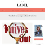 Win a Double in-Season Pass to The Movie Knives out from Label Magazine
