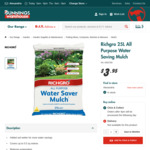 [WA] Richgro 25L All Purpose Water Saver Mulch (Was $3.95) $2.45 C&C /in-Store (No Delivery) @ Bunnings