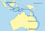 14 Night Sydney to Singapore Cruise on P&O Pacific Explorer from $884 PP Interior