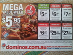 Domino's Pizza Mega Value Week - From 17/10/2011 to 23/10/2011