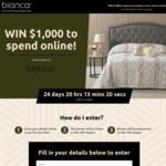 Win $1,000 Worth of Bedding Products from Bianca August Competition