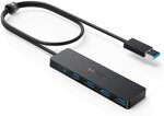 Anker 4-Port USB 3.0 Ultra Slim Data Hub $14.99 + Delivery ($0 with Prime/ $39 Spend) @ AnkerDirect Amazon AU