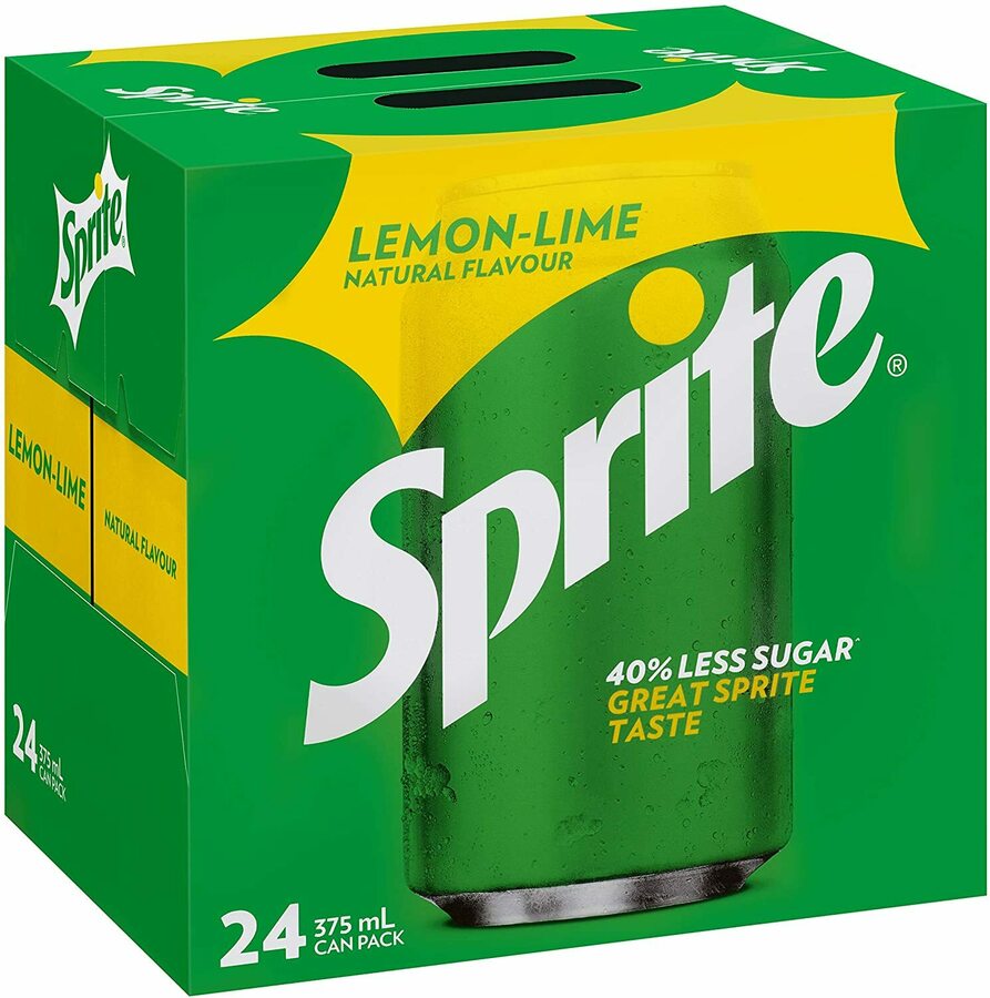 Sprite Lemonade Soft Drink Multipack Cans, 24x 375ml 12 (10.80 with