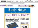 Mwave Rush Hour Sale (2-3 PM) Kingston HyperX 120GB SSD @ $235 + $7 Shipping Nationwide