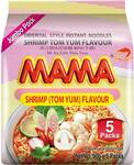 Mama Shrimp (Tom Yum) Flavour Instant Noodles Jumbo 5 Pack $3.50 @ Woolworths