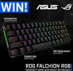 Win an ASUS ROG Falchion RGB Compact Wireless Mech Keyboard from PC Case Gear