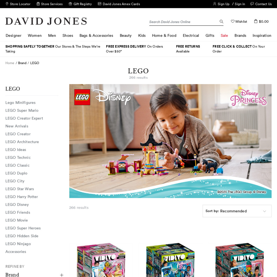 David jones cheap lego sale