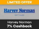 7% Cashback on Harvey Norman Gift Card Purchase @ ShopBack (App Required)
