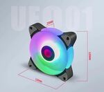 UFO Desktop Computer Fan 12cm Mute Cooling RGB Color $8.95 + Free Shipping Aus Wide @ PCMarket