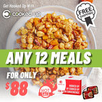 [QLD, NSW, VIC] 12 Meals $78 & Free Shipping @ Cooked up