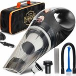 Portable Car Vacuum Cleaner: High Power Corded Handheld Vacuum w/ 16 Foot Cable - 12V - $19.59