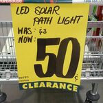 [VIC] LED Solar Path Light $0.50 (Was $3) @ Bunnings Scoresby