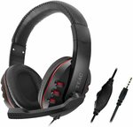 Teac Wired Gaming Headset with Mic, Black/Red $19 + Delivery ($0 with Prime/ $39 Spend) @ Amazon AU
