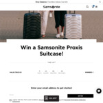 Win a 55cm Samsonite Proxis Suitcase Worth $625 from Samsonite Australia