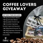 Win Coffee Beans, Cups, Saucers, Chocolate + More from Portioli