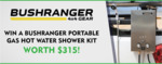 Win a Bushranger Portable Gas Hot Water Shower Kit Worth $315 from Caravan RV Camping