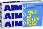 [Backorder] AIM Minty Gel Toothpaste Value Pack 90gm x 3 - $1.50 + Delivery ($0 with Prime / $39+ Spend) @ Amazon AU