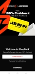100% Cashback on a $10 JB Hi-Fi Gift Card @ ShopBack App (New ShopBack Customers Only)