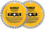 DEWALT 10" (254mm) Saw Blade Combo Pack 32/60T $66.25 Delivered (RRP $115.30) @ Amazon US via AU