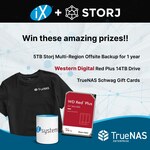 Win a 5TB of Multi-Region Cloud Storage for a Year by Storj, 14TB WD Red Plus Drives and More from TrueNAS