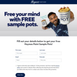 Free Voucher for Haymes Paint Sample Pots (Sign up to Free Membership Required) @ Haymes Paint Shops