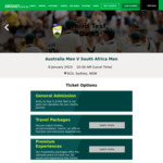[NSW] Gold Coin Donation Entry for The 3rd Test Match, Day 5, Australia Vs South Africa @ SCG