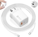 [Prime] HEYMIX iPhone Fast Charge 20W USB C Wall Charger, 2-Port Type C Adapter $6.24 Delivered @ Chargerking via Amazon AU
